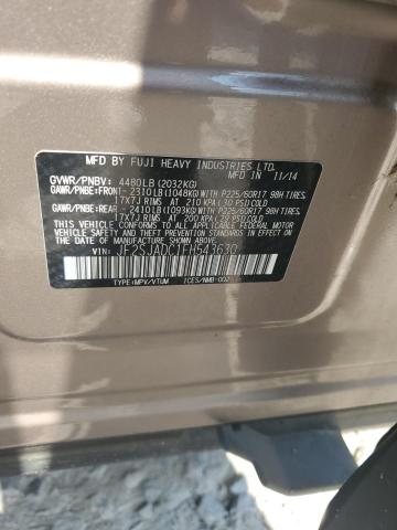 JF2SJADC1FH543630 - 2015 SUBARU FORESTER 2.5I PREMIUM Qəhvəyi foto 13