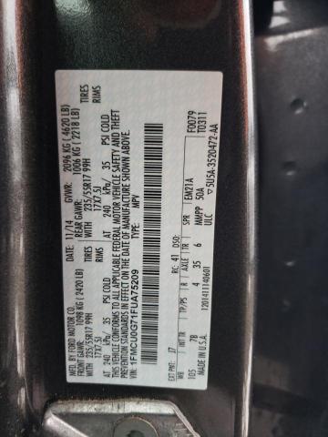 1FMCU0G71FUA75209 - 2015 FORD ESCAPE SE GRAY photo 12