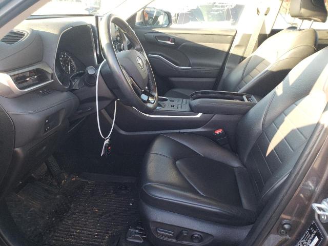 5TDGZRBHXMS538364 - 2021 TOYOTA HIGHLANDER XLE CHARCOAL photo 7