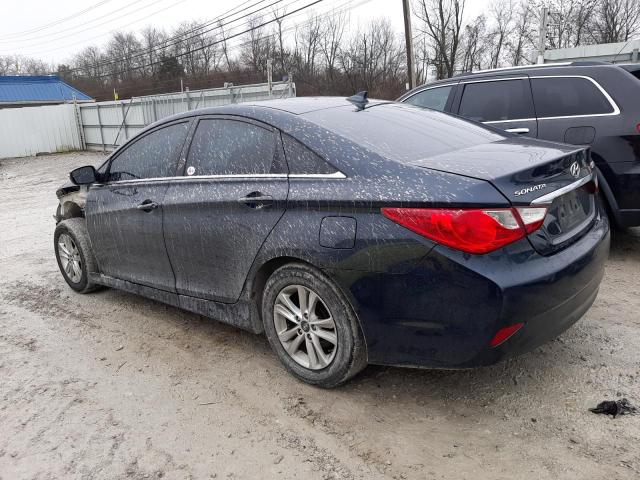 5NPEB4ACXEH878173 - 2014 HYUNDAI SONATA GLS BLUE photo 2