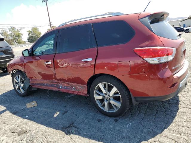 5N1AR2MM3EC619602 - 2014 NISSAN PATHFINDER S أحمر صورة 2