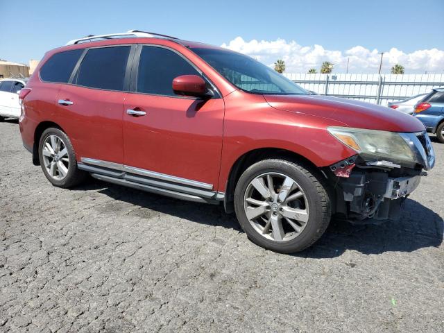 5N1AR2MM3EC619602 - 2014 NISSAN PATHFINDER S أحمر صورة 4