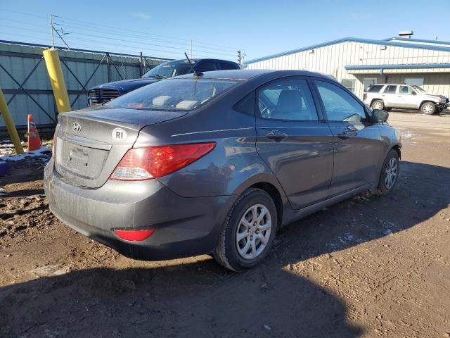 KMHCT4AEXDU398589 - 2013 HYUNDAI ACCENT GLS GRAY photo 3