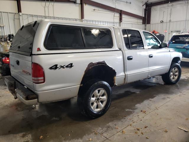 1D7HG38N44S626182 - 2004 DODGE DAKOTA QUAD SPORT SILVER photo 3