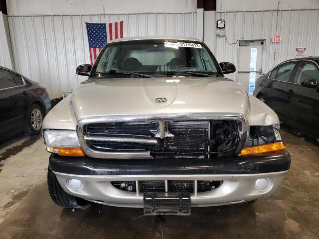 1D7HG38N44S626182 - 2004 DODGE DAKOTA QUAD SPORT SILVER photo 5