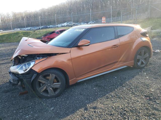 KMHTC6AE9FU238119 - 2015 HYUNDAI VELOSTER TURBO ORANGE photo 1