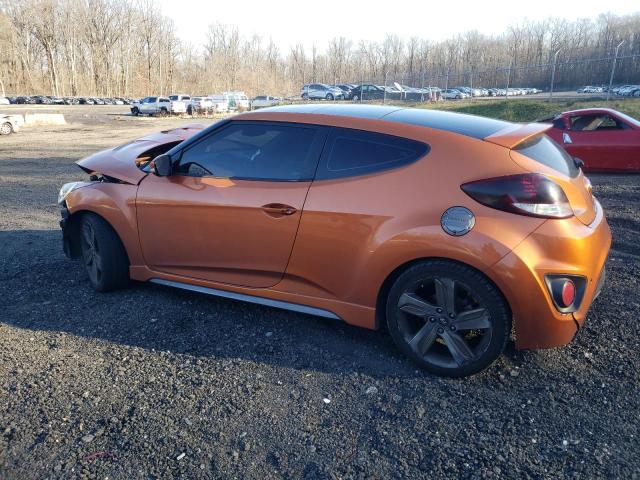 KMHTC6AE9FU238119 - 2015 HYUNDAI VELOSTER TURBO ORANGE photo 2