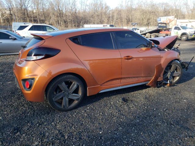 KMHTC6AE9FU238119 - 2015 HYUNDAI VELOSTER TURBO ORANGE photo 3