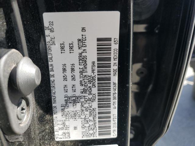 3TMCZ5AN6NM502395 - 2022 TOYOTA TACOMA DOUBLE CAB BLACK photo 12