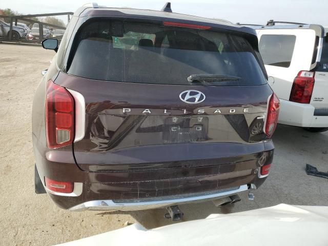 KM8R5DHE6LU078162 - 2020 HYUNDAI PALISADE LIMITED MAROON photo 6