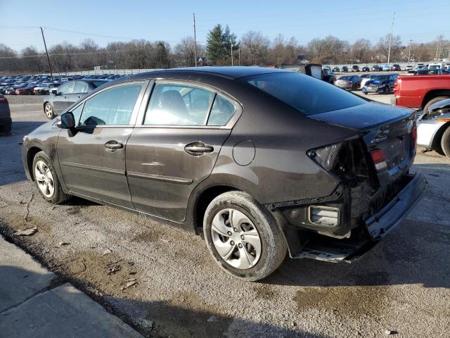 2HGFB2F56DH583681 - 2013 HONDA CIVIC LX BLACK photo 2