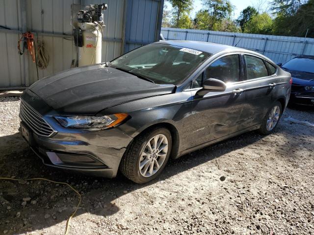 3FA6P0LU1HR314083 - 2017 FORD FUSION SE HYBRID CHARCOAL photo 1