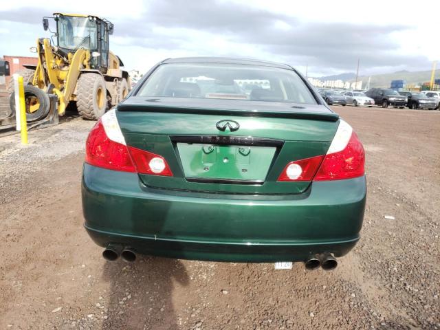 JNKBY01E86M205724 - 2006 INFINITI M45 BASE GREEN photo 6