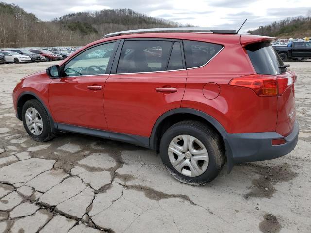 2T3BFREV3DW042244 - 2013 TOYOTA RAV4 LE RED photo 2