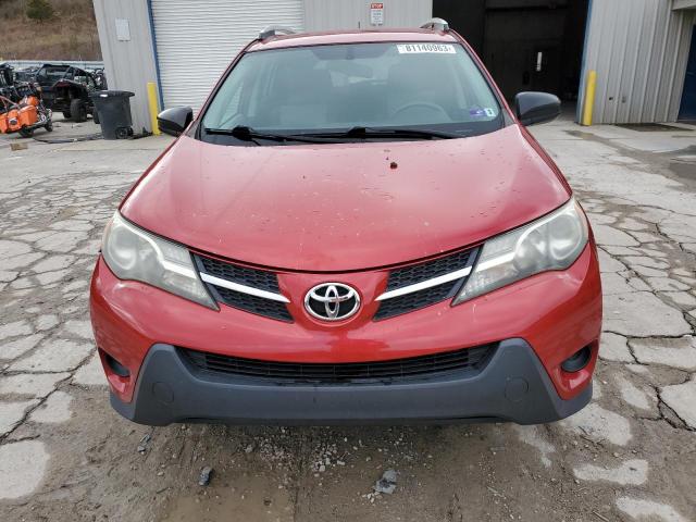 2T3BFREV3DW042244 - 2013 TOYOTA RAV4 LE RED photo 5