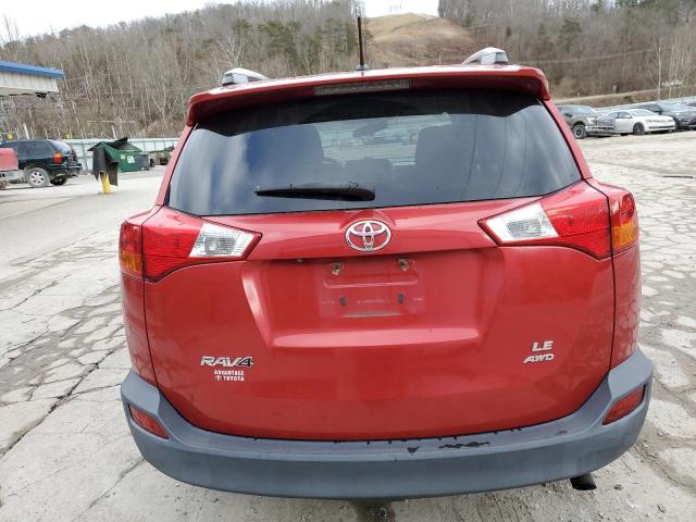 2T3BFREV3DW042244 - 2013 TOYOTA RAV4 LE RED photo 6