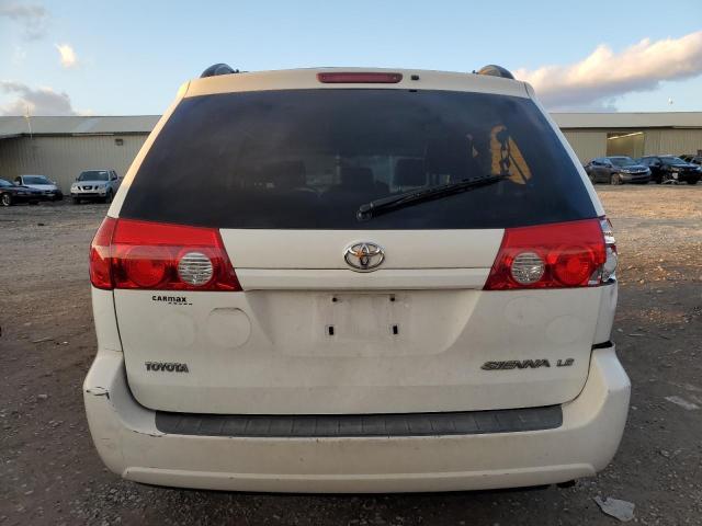 5TDZA23C16S453507 - 2006 TOYOTA SIENNA CE WHITE photo 6