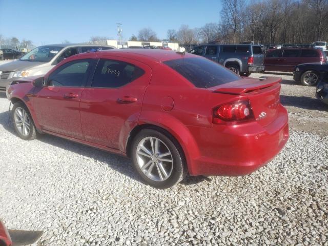 1B3BD1FG0BN546831 - 2011 DODGE AVENGER MAINSTREET RED photo 2