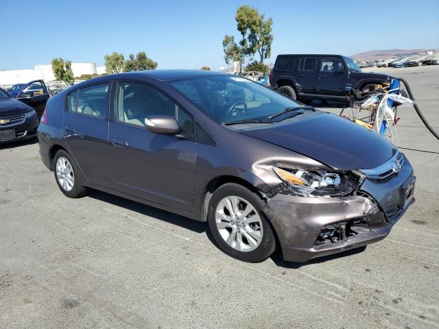 JHMZE2H71DS004105 - 2013 HONDA INSIGHT EX Brązowy zdjęcie 4