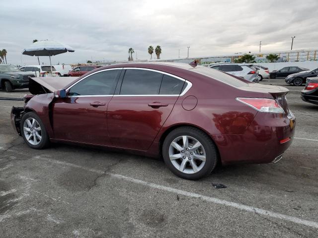 19UUA8F58CA029309 - 2012 ACURA TL BURGUNDY photo 2