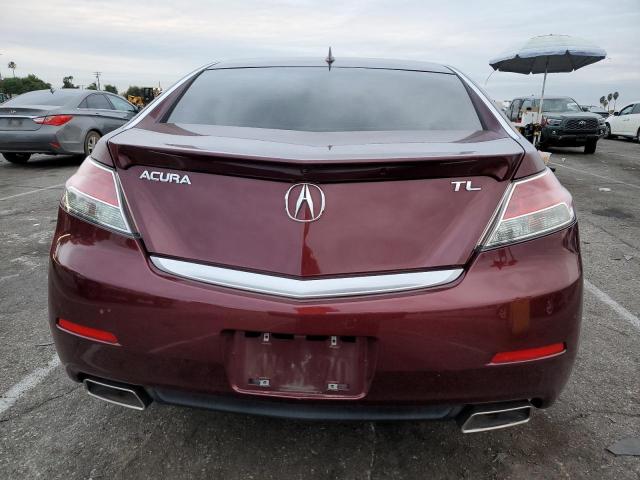 19UUA8F58CA029309 - 2012 ACURA TL BURGUNDY photo 6