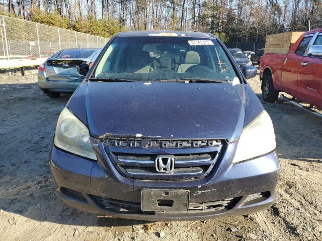 5FNRL38487B027692 - 2007 HONDA ODYSSEY EX BLUE photo 5