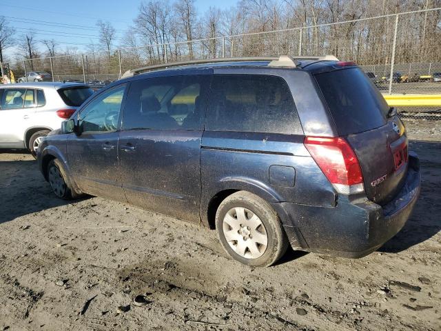 5N1BV28UX5N128510 - 2005 NISSAN QUEST S BLUE photo 2