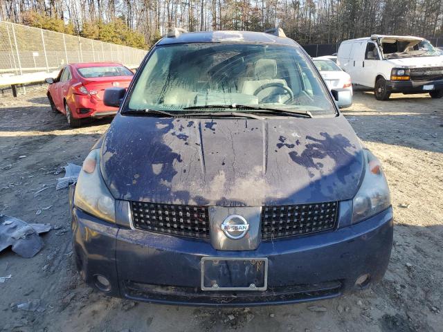 5N1BV28UX5N128510 - 2005 NISSAN QUEST S BLUE photo 5