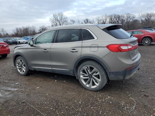 2LMPJ8LP4HBL44993 - 2017 LINCOLN MKX RESERVE رمادي صورة 2