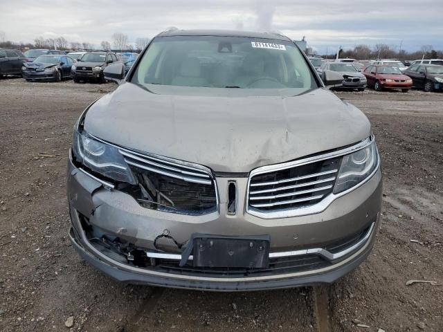 2LMPJ8LP4HBL44993 - 2017 LINCOLN MKX RESERVE GRAY photo 5