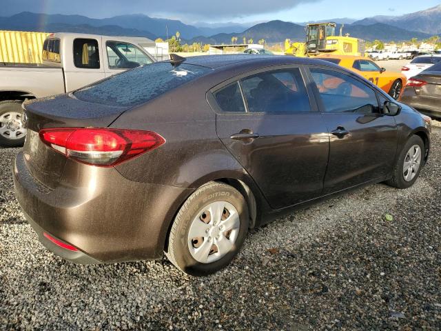 3KPFK4A79HE097225 - 2017 KIA FORTE LX GRAY photo 3