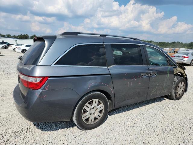 5FNRL5H20BB037071 - 2011 HONDA ODYSSEY LX GRAY photo 3
