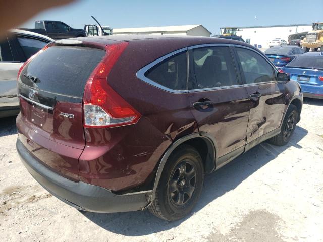 5J6RM4H39DL069821 - 2013 HONDA CR-V LX MAROON photo 3
