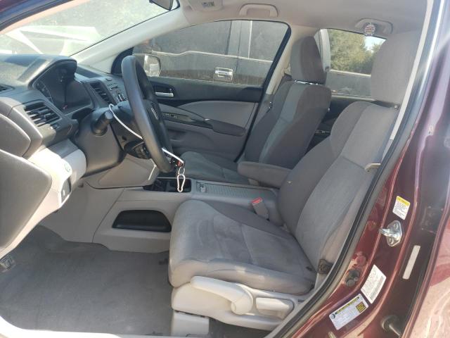 5J6RM4H39DL069821 - 2013 HONDA CR-V LX MAROON photo 7