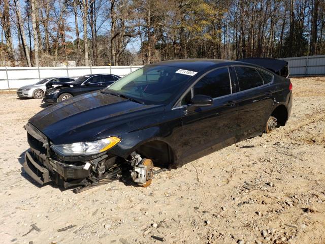 3FA6P0H79HR281403 - 2017 FORD FUSION SE BLACK photo 1