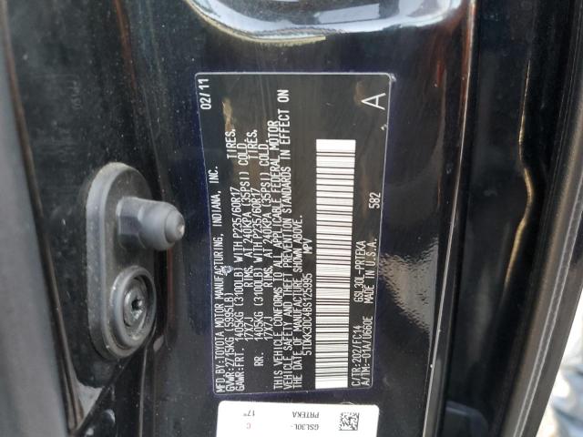 5TDKK3DC4BS125995 - 2011 TOYOTA SIENNA LE შავი ფოტო 13