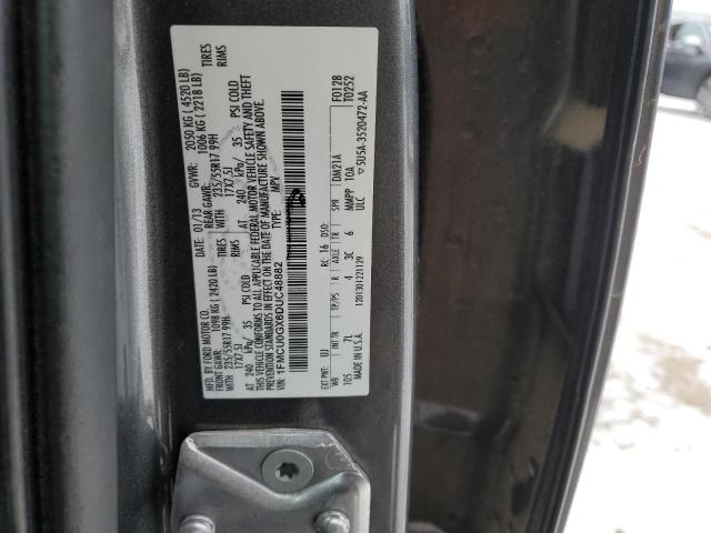 1FMCU0GX6DUC48882 - 2013 FORD ESCAPE SE GRAY photo 12