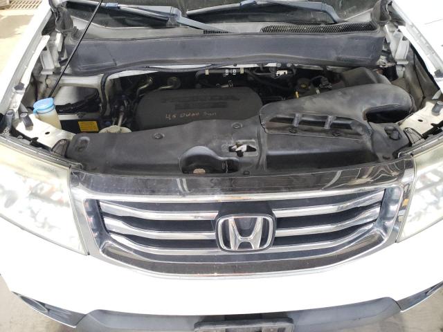 5FNYF3H46DB030394 - 2013 HONDA PILOT EX Սպիտակ լուսանկար 12