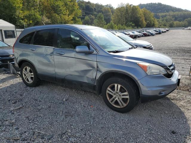 5J6RE4H74BL120834 - 2011 HONDA CR-V EXL BLUE photo 4
