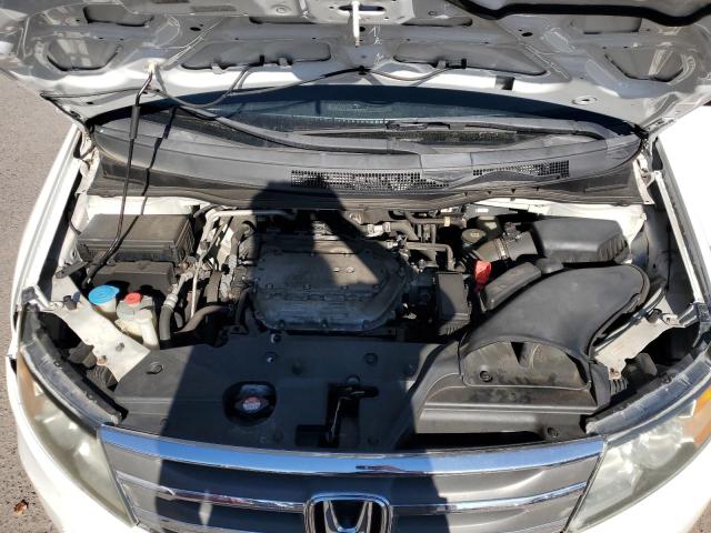 5FNRL5H61CB109545 - 2012 HONDA ODYSSEY EXL WHITE photo 12