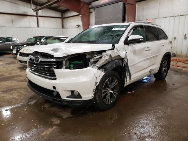 5TDJKRFH5GS278612 - 2016 TOYOTA HIGHLANDER XLE WHITE photo 1