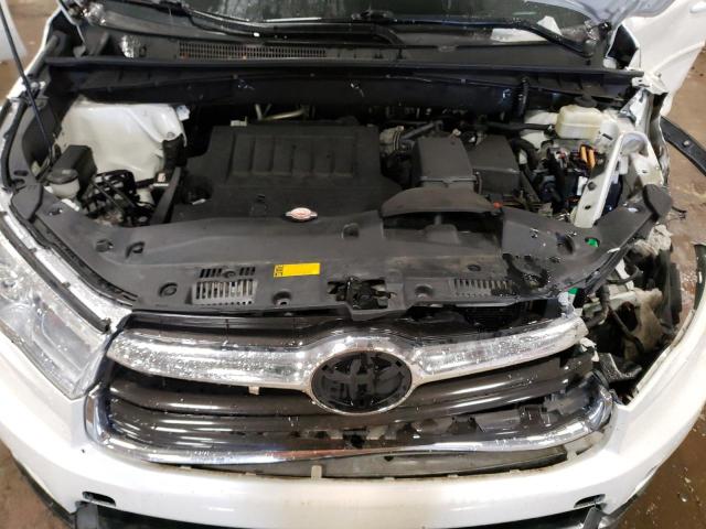 5TDJKRFH5GS278612 - 2016 TOYOTA HIGHLANDER XLE WHITE photo 12