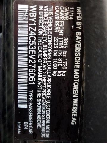 WBY1Z4C53EV276061 - 2014 BMW I3 REX GRAY photo 12