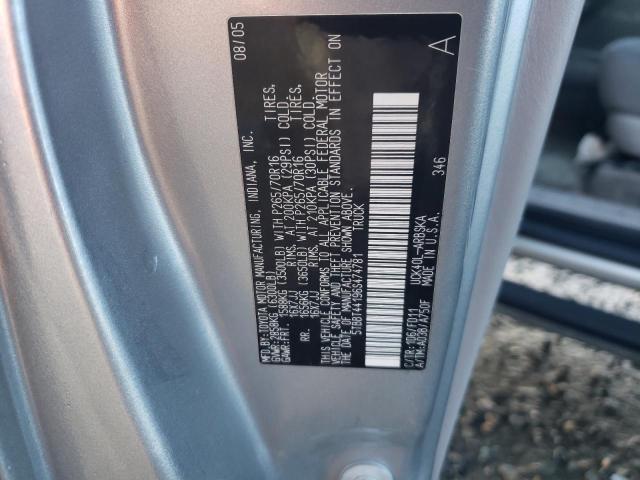 5TBBT44196S474781 - 2006 TOYOTA TUNDRA ACCESS CAB SR5 SILVER photo 12
