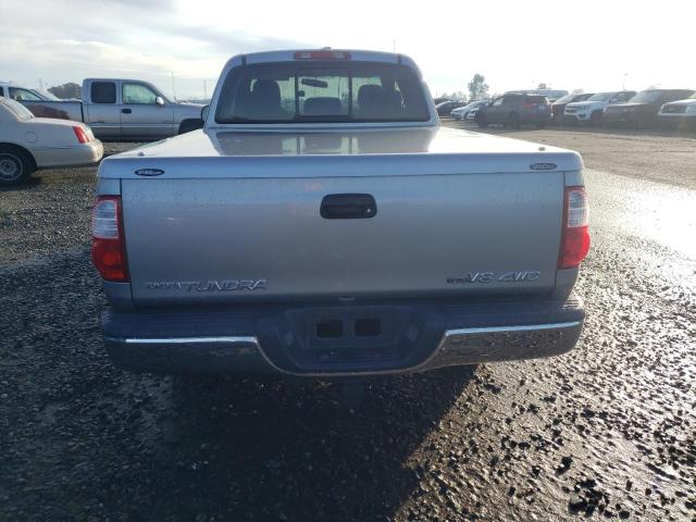 5TBBT44196S474781 - 2006 TOYOTA TUNDRA ACCESS CAB SR5 SILVER photo 6