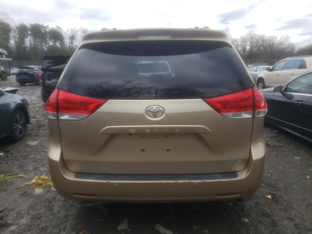 5TDYK3DC3BS174227 - 2011 TOYOTA SIENNA XLE GOLD photo 6