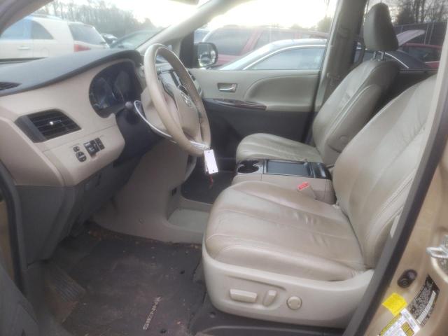 5TDYK3DC3BS174227 - 2011 TOYOTA SIENNA XLE GOLD photo 7