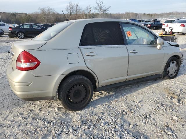 3N1BC11E67L444077 - 2007 NISSAN VERSA S BEIGE photo 3