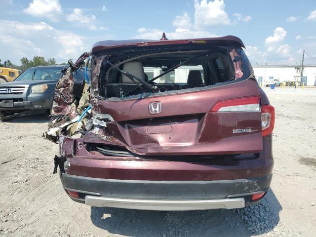5FNYF5H50LB015019 - 2020 HONDA PILOT EXL BURGUNDY photo 6