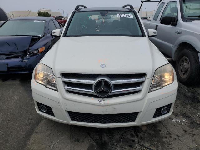 WDCGG5GBXAF408934 - 2010 MERCEDES-BENZ GLK 350 WHITE photo 5